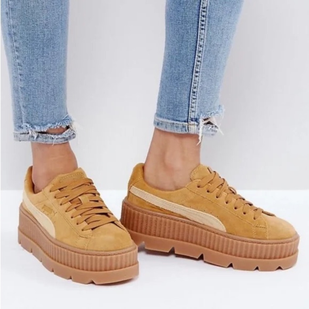 FENTY x PUMA Platform Cleated Creepers
in ‘Golden Brown’ - Picture 3 of 16